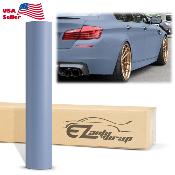 Ultra Matte Flat Porcelain Blue Vinyl Wrap