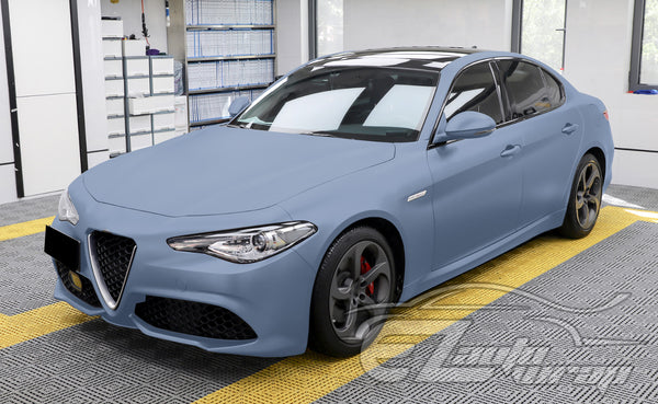 Ultra Matte Flat Porcelain Blue Vinyl Wrap