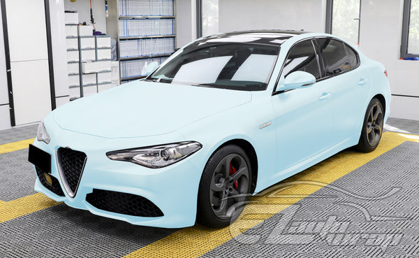 Ultra Matte Flat Frozzen Blue Vinyl Wrap