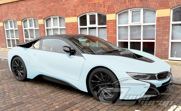 Ultra Matte Flat Frozzen Blue Vinyl Wrap