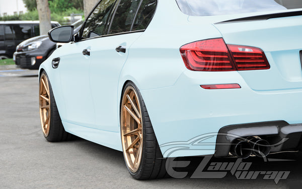 Ultra Matte Flat Frozzen Blue Vinyl Wrap