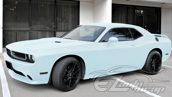 Ultra Matte Flat Frozzen Blue Vinyl Wrap