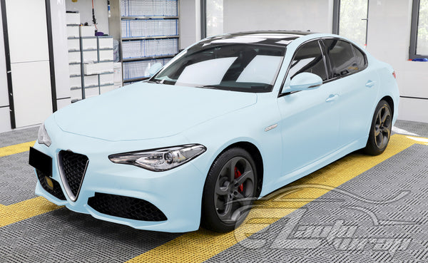 Ultra Matte Flat Ice Blue Vinyl Wrap