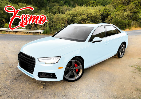 PET Super Gloss Frozzen Blue Vinyl Wrap