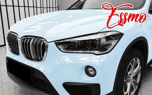 PET Super Gloss Ice Blue Vinyl Wrap