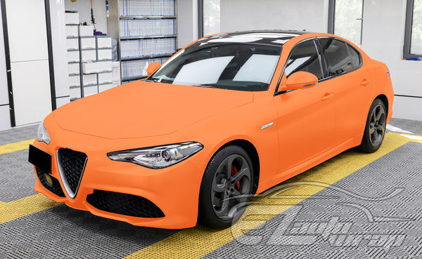 Ultra Matte Flat Flame Orange Vinyl Wrap
