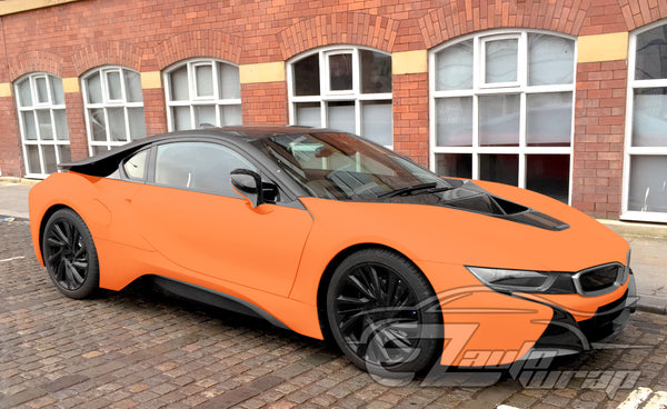 Ultra Matte Flat Flame Orange Vinyl Wrap