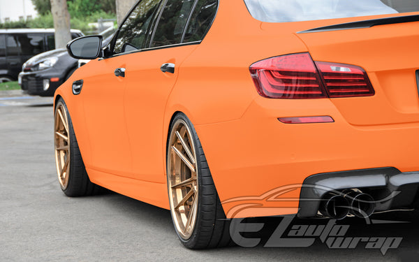Ultra Matte Flat Flame Orange Vinyl Wrap