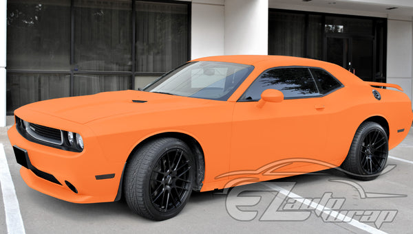 Ultra Matte Flat Flame Orange Vinyl Wrap