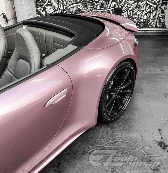 Super Gloss Metallic Passion Pink Vinyl Wrap