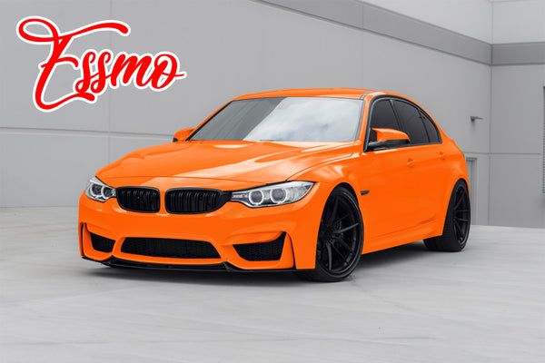 PET Super Gloss Lava Orange Vinyl Wrap