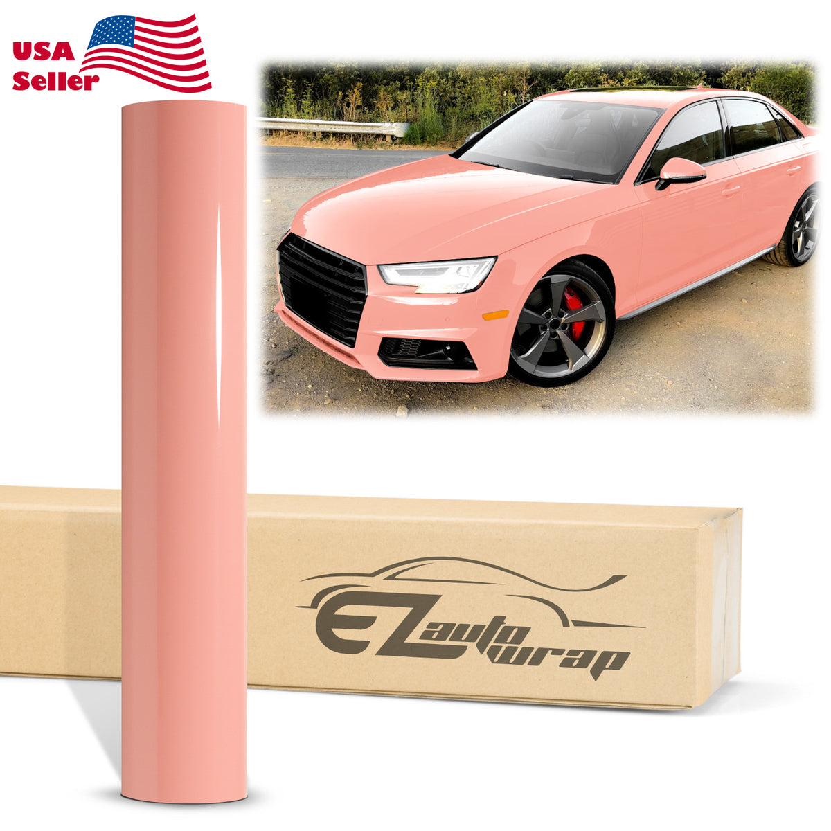 ☆超美品☆STATEOFESCAPE　FESTIVAL　ピンクベージュ High Gloss Paige Pink Vinyl Wrap – EzAuto Wrap
