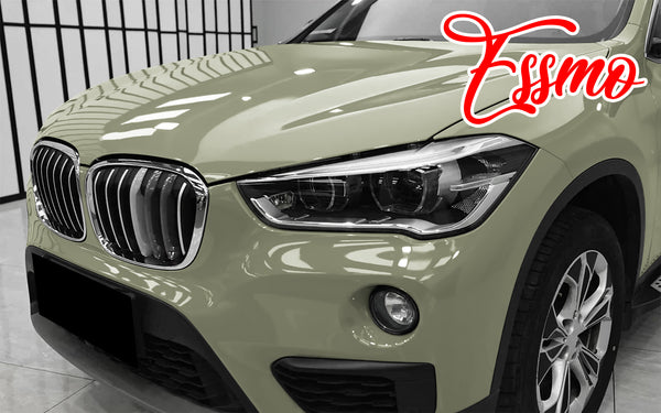 PET Super Gloss Dark Khaki Green Vinyl Wrap