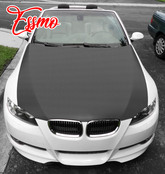 PET 3K Ceramic Carbon Fiber Matte Black Silver Vinyl Wrap