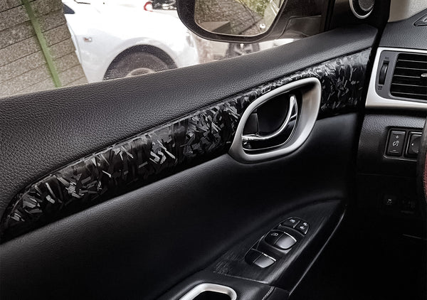 24K Chopped Carbon Fiber Matte Black Vinyl Wrap