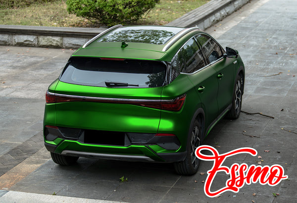 PET Romance Chrome Beast Green Vinyl Wrap