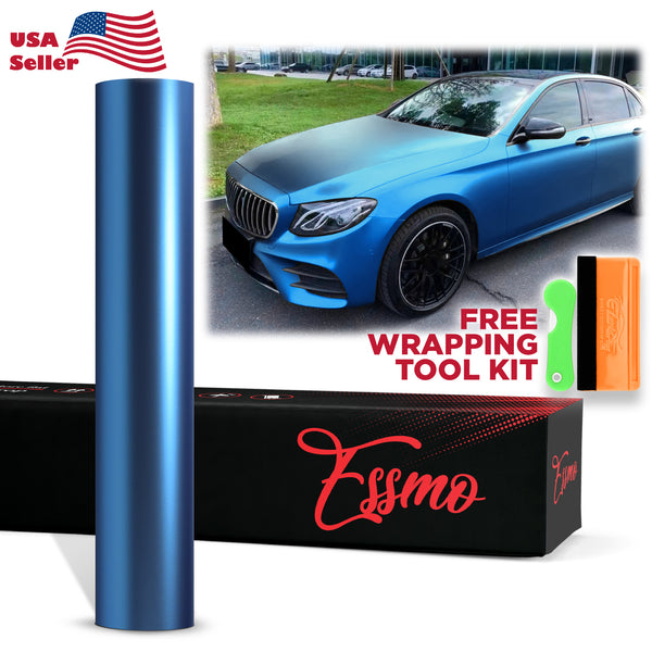 PET Romance Chrome Light Blue Vinyl Wrap