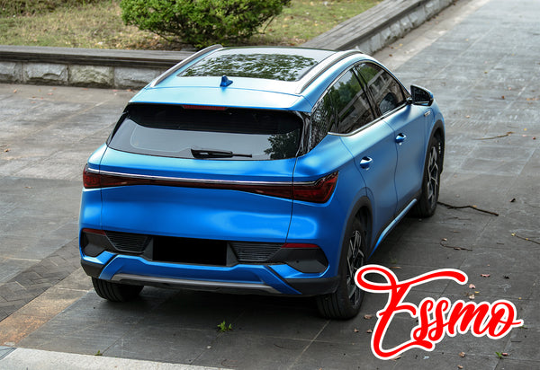 PET Romance Chrome Light Blue Vinyl Wrap