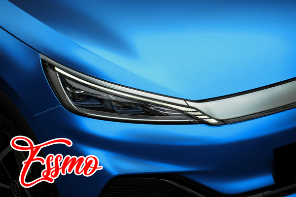 PET Romance Chrome Light Blue Vinyl Wrap