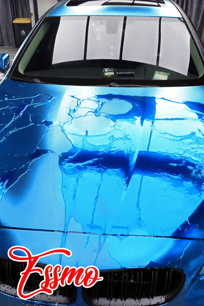 PET Romance Chrome Light Blue Vinyl Wrap