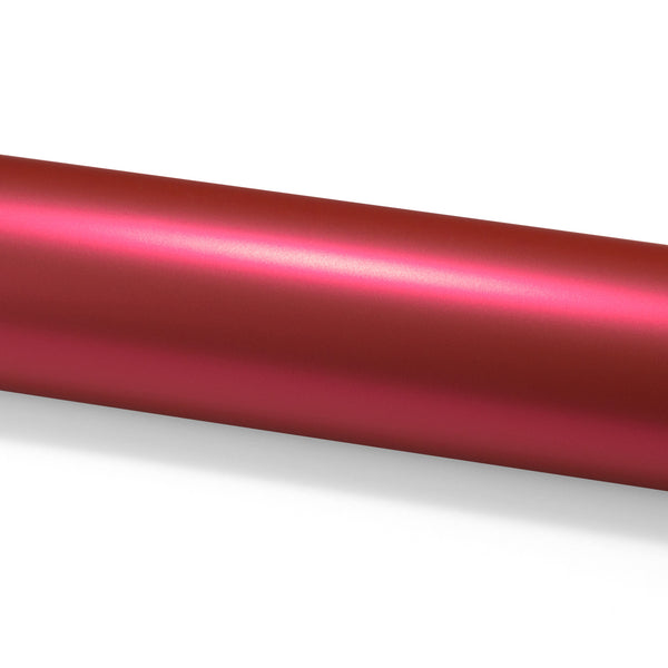 PET Romance Chrome Rose Red Vinyl Wrap