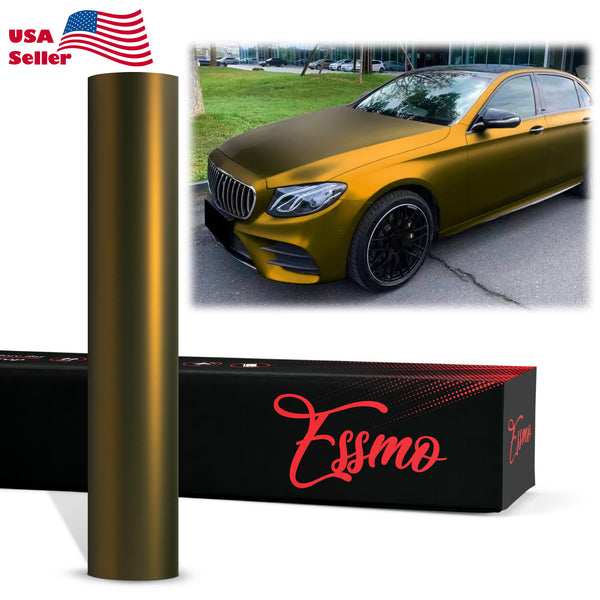 PET Romance Chrome Bond Gold Vinyl Wrap