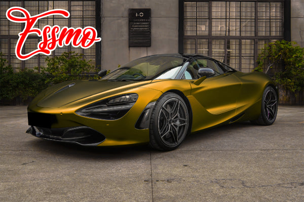 PET Romance Chrome Bond Gold Vinyl Wrap