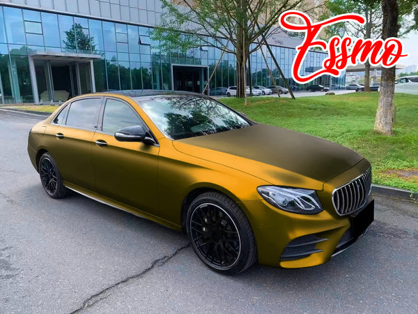 PET Romance Chrome Bond Gold Vinyl Wrap