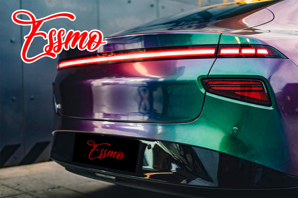 PET Galaxy Dust Gloss Spectrum Purple Green Color Shift Vinyl Wrap