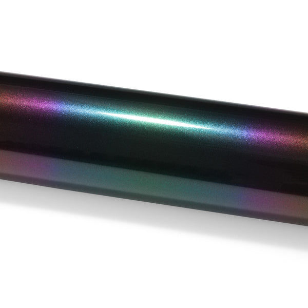 PET Galaxy Dust Gloss Spectrum Purple Green Color Shift Vinyl Wrap