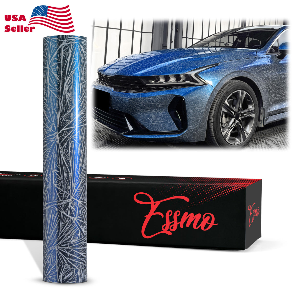 PET Glazed Arctic Shard Gloss Gray Blue Vinyl Wrap – EzAuto Wrap
