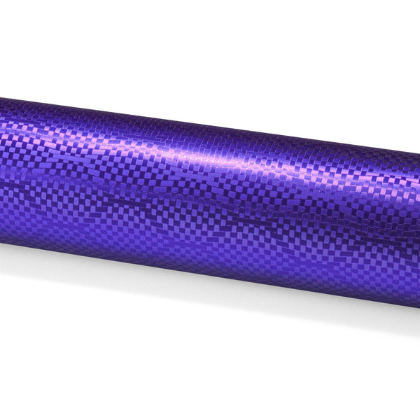 PET Honeycomb Carbon Fiber Satin Royal Purple Hex Vinyl Wrap