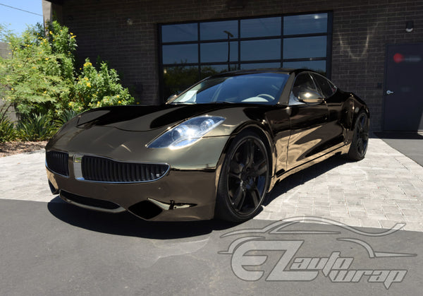 Supercast Black Easy Stretch Chrome Vinyl Wrap