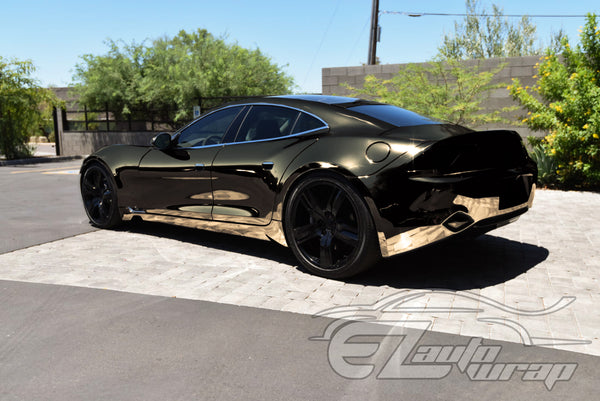 Supercast Black Easy Stretch Chrome Vinyl Wrap