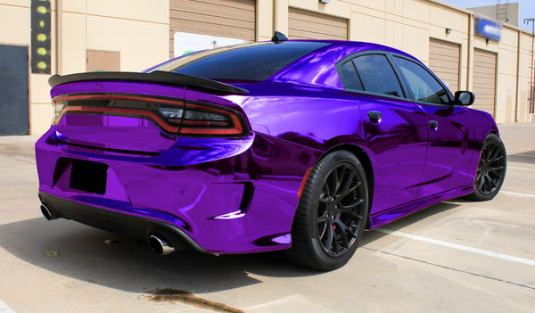 Supercast Purple Easy Stretch Chrome Vinyl Wrap