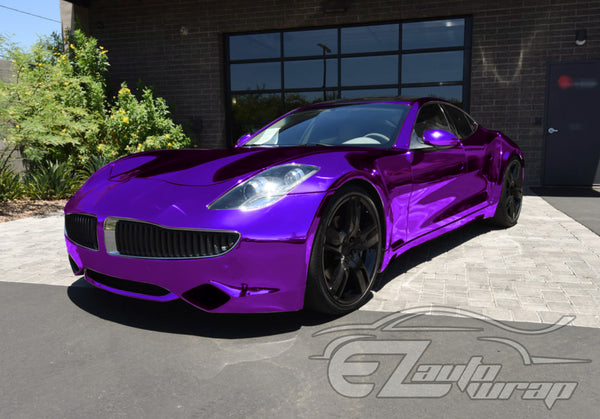 Supercast Purple Easy Stretch Chrome Vinyl Wrap