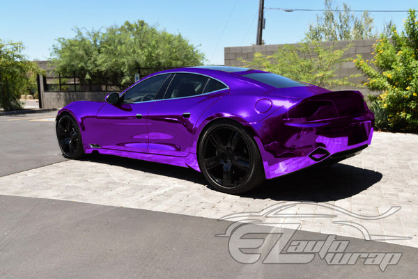 Supercast Purple Easy Stretch Chrome Vinyl Wrap