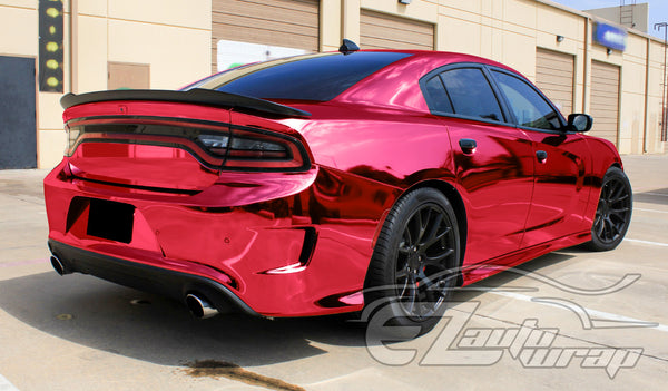 Supercast Rose Red Easy Stretch Chrome Vinyl Wrap
