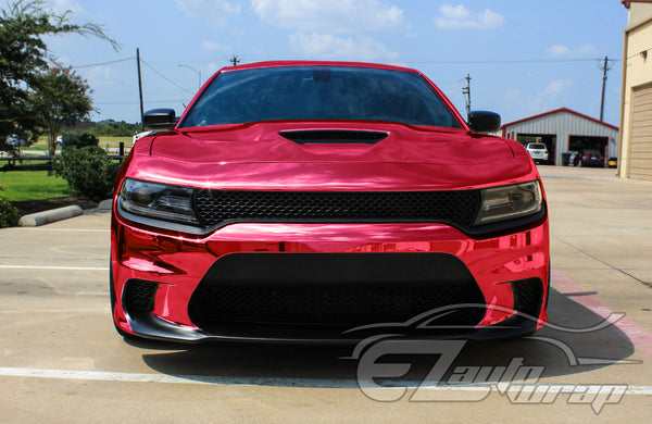 Supercast Rose Red Easy Stretch Chrome Vinyl Wrap