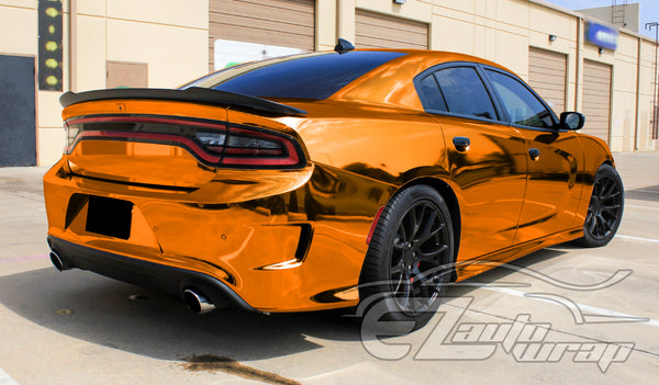 Supercast Orange Easy Stretch Chrome Vinyl Wrap