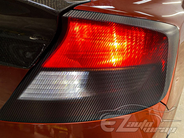 3D Carbon Fiber Textured Clear Frosted Matte Vinyl Wrap