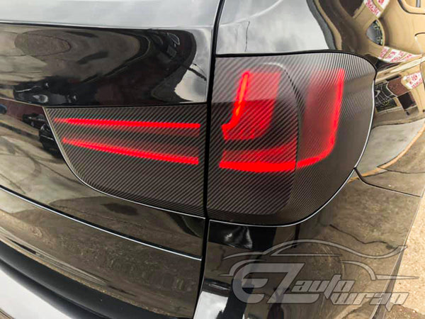 3D Carbon Fiber Textured Clear Frosted Matte Vinyl Wrap