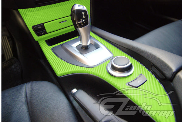 3D Carbon Fiber Textured Green Matte Vinyl Wrap