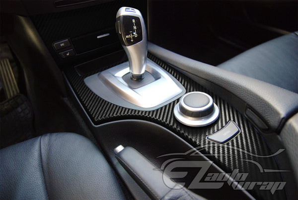 3D Carbon Fiber Textured Shiny Black Matte Vinyl Wrap