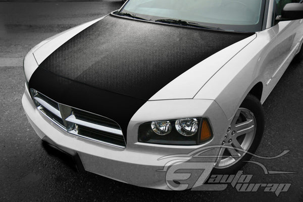 3D Carbon Fiber Textured Shiny Black Matte Vinyl Wrap