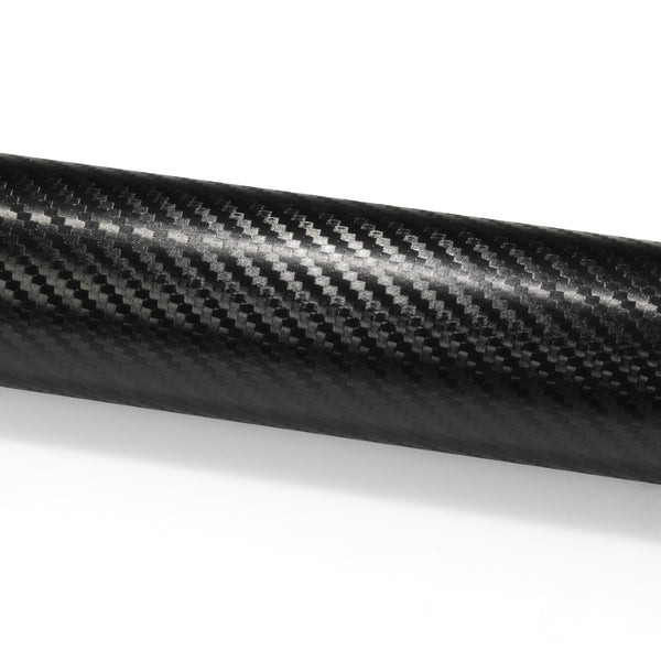 3D Carbon Fiber Textured Shiny Black Matte Vinyl Wrap