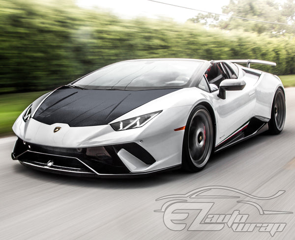 5D Carbon Fiber Low Tack Black High Gloss Vinyl Wrap