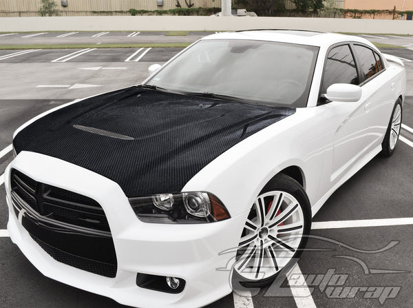 5D Carbon Fiber Low Tack Black High Gloss Vinyl Wrap