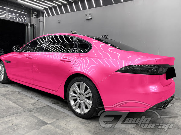Super Gloss Metallic Rose Red Vinyl Wrap