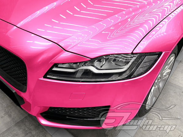 Super Gloss Metallic Rose Red Vinyl Wrap